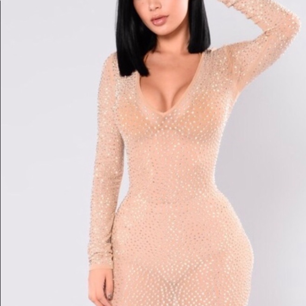 Isabella rhinestone dress size L